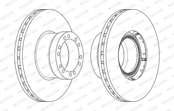 Disc frana FCR350A FERODO