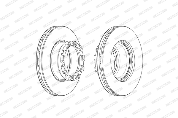 Disc frana FCR358A FERODO