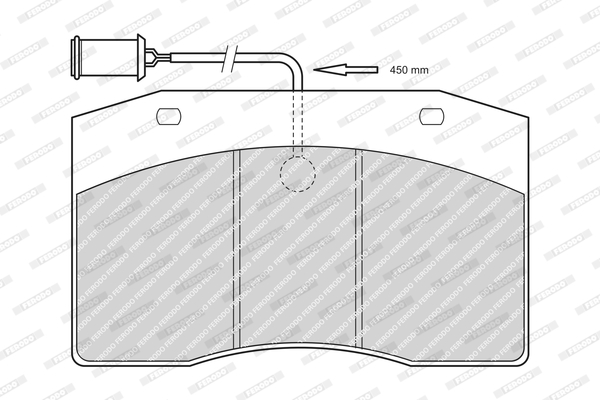set placute frana,frana disc FCV1614 FERODO