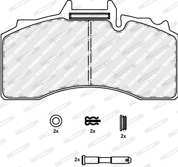 Set placute frana,frana disc FCV4281B FERODO