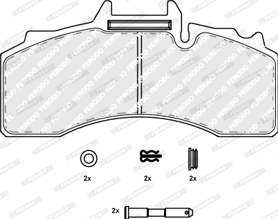 Set placute frana,frana disc FCV4282B FERODO