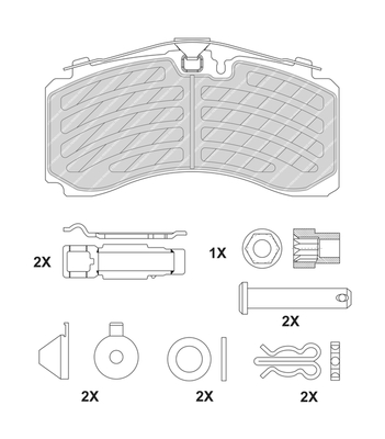 Set placute frana,frana disc FCV4725PTS FERODO