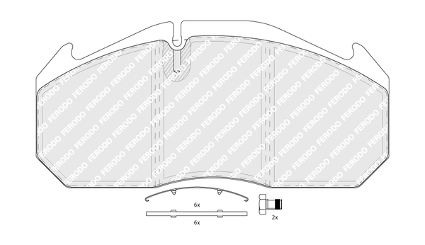 Set placute frana,frana disc FCV760B FERODO