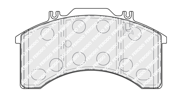 set placute frana,frana disc FCV770 FERODO