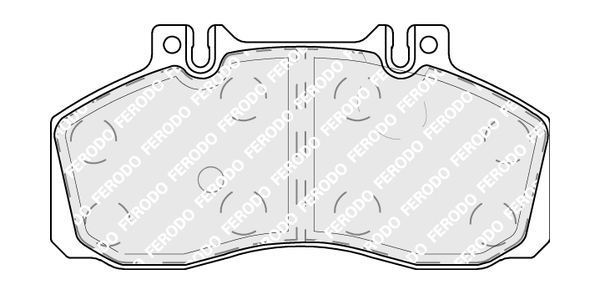 set placute frana,frana disc FCV879 FERODO