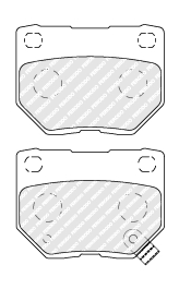 Set placute frana,frana disc FDB1372 FERODO