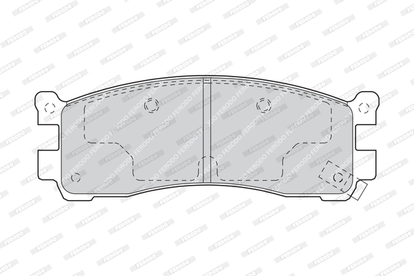 set placute frana,frana disc FDB1446 FERODO