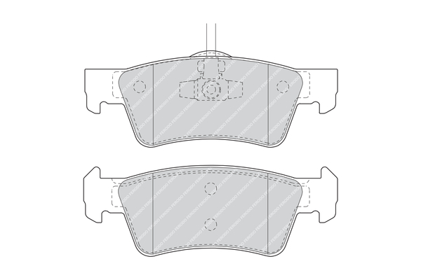 Set placute frana,frana disc FDB1460 FERODO