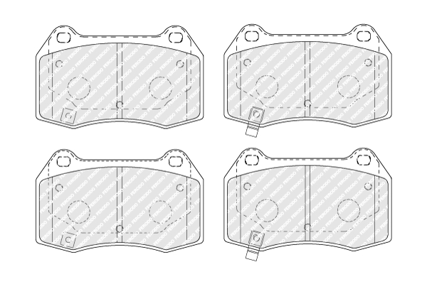 Set placute frana,frana disc FDB1561 FERODO