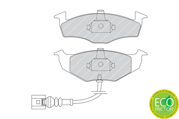 Set placute frana,frana disc FDB1634 FERODO