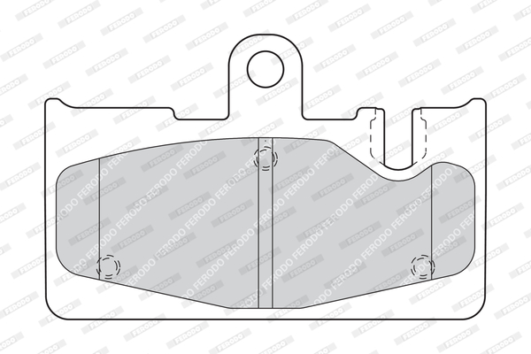 set placute frana,frana disc FDB1689 FERODO