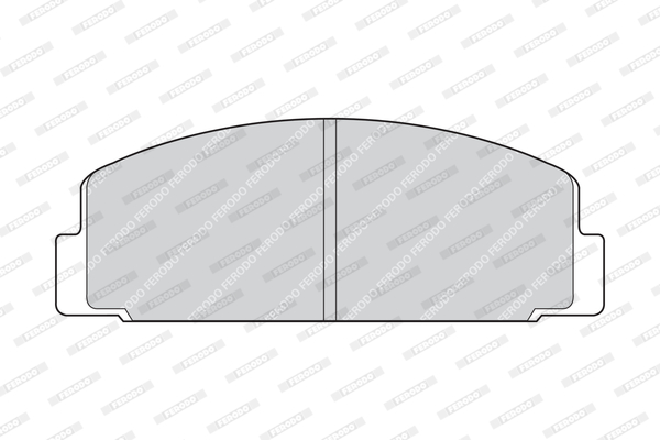 set placute frana,frana disc FDB252 FERODO