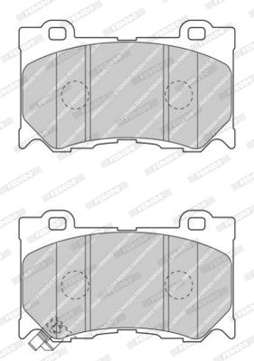 set placute frana,frana disc FDB4284 FERODO