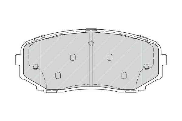 Set placute frana,frana disc FDB4365 FERODO