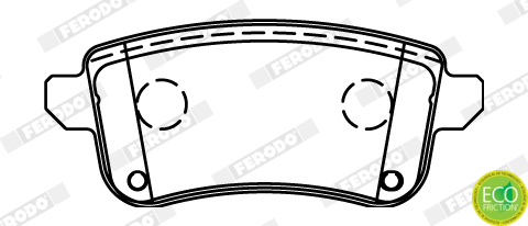 Set placute frana,frana disc FDB4435 FERODO