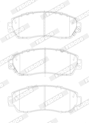 Set placute frana,frana disc FDB4620 FERODO