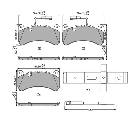 Set placute frana,frana disc FDB4846 FERODO