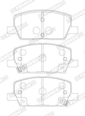 Set placute frana,frana disc FDB4914 FERODO