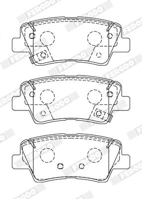 Set placute frana,frana disc FDB5041 FERODO