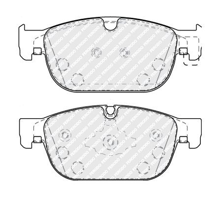 Set placute frana,frana disc FDB5117 FERODO