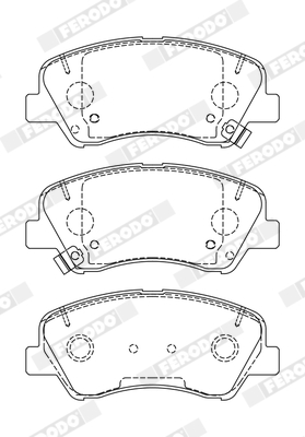 Set placute frana,frana disc FDB5135 FERODO