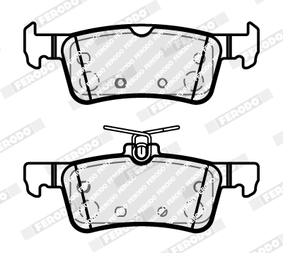 Set placute frana,frana disc FDB5185 FERODO