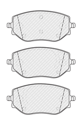Set placute frana,frana disc FDB5192 FERODO