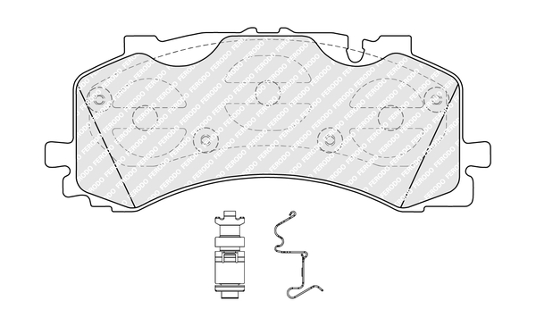 Set placute frana,frana disc FDB5200 FERODO