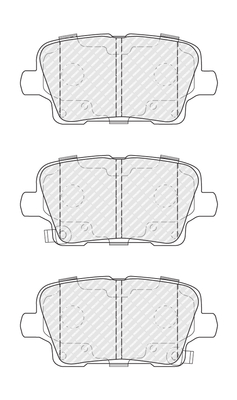 Set placute frana,frana disc FDB5202 FERODO