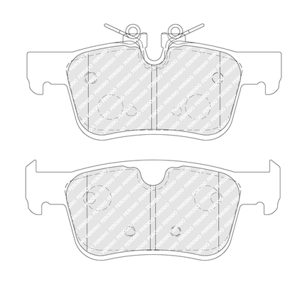 Set placute frana,frana disc FDB5241 FERODO