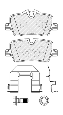 Set placute frana,frana disc FDB5278 FERODO