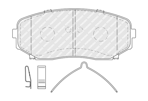 Set placute frana,frana disc FDB5285 FERODO