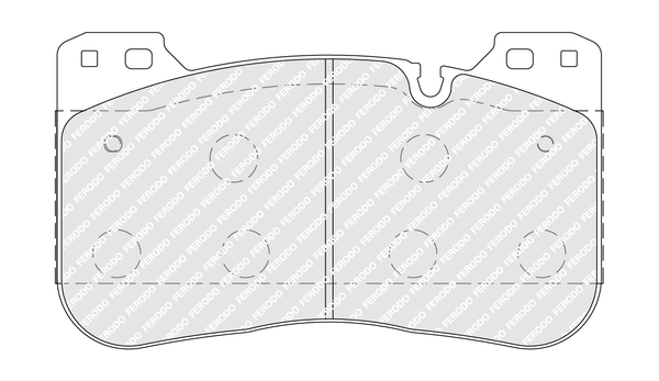 Set placute frana,frana disc FDB5301 FERODO