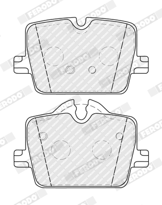 Set placute frana,frana disc FDB5340 FERODO