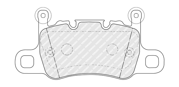 Set placute frana,frana disc FDB5365 FERODO