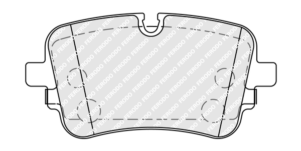 Set placute frana,frana disc FDB5367 FERODO