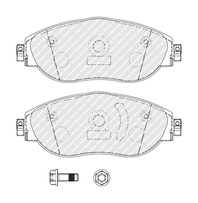 Set placute frana,frana disc FDB5380 FERODO