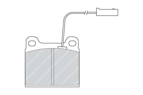 Set placute frana,frana disc FDB724 FERODO