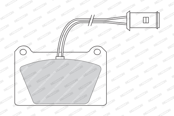 set placute frana,frana disc FDB842 FERODO