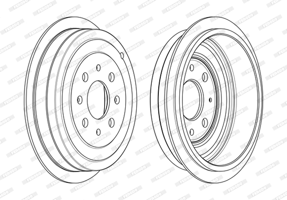 Tambur frana FDR329809 FERODO