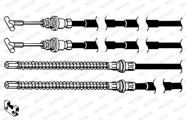 Cablu, frana de parcare FHB432933 FERODO