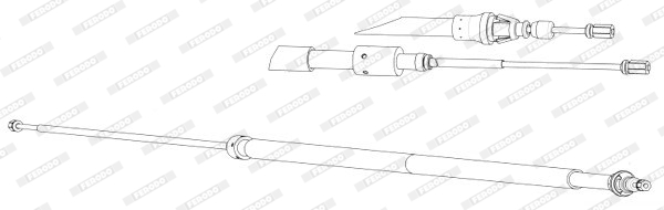 Cablu, frana de parcare FHB432963 FERODO