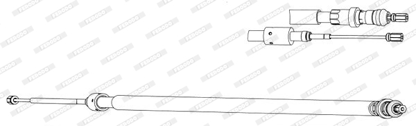 Cablu, frana de parcare FHB433026 FERODO