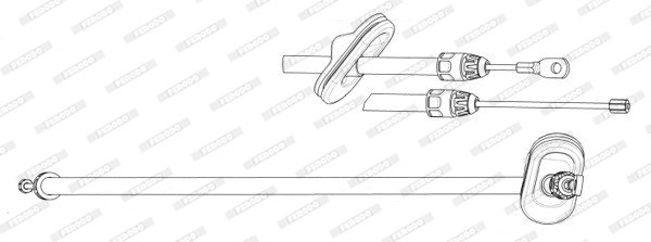 Cablu, frana de parcare FHB433085 FERODO