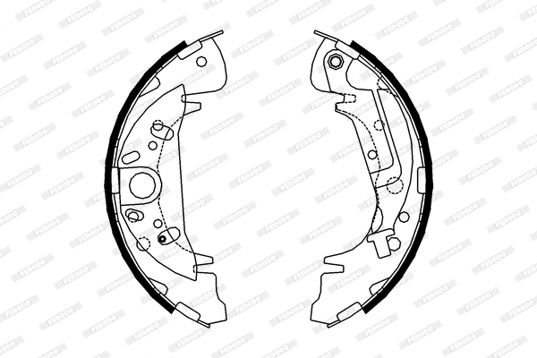 Set saboti frana FSB608 FERODO