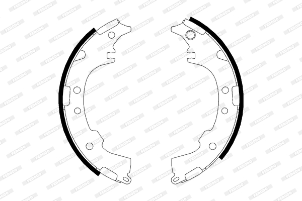 Set saboti frana FSB621 FERODO