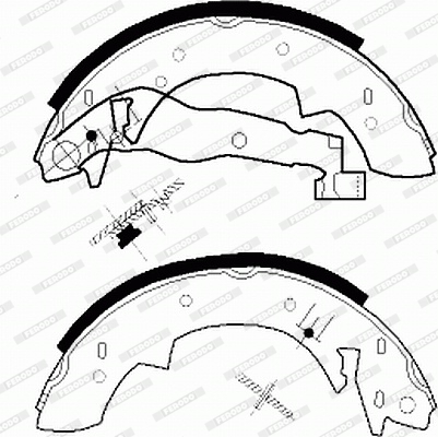 Set saboti frana FSB76R FERODO