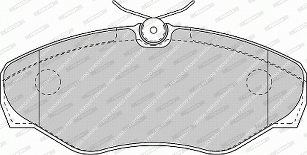 Set placute frana,frana disc FVR1515 FERODO