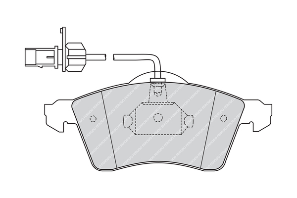 Set placute frana,frana disc FVR1518 FERODO