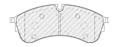 Set placute frana,frana disc FVR5105 FERODO